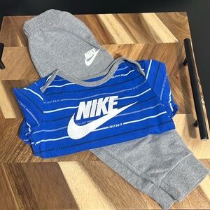#Nike #blue #gray #matching-set #18MO